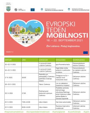 Program Občina Cerknica 2021